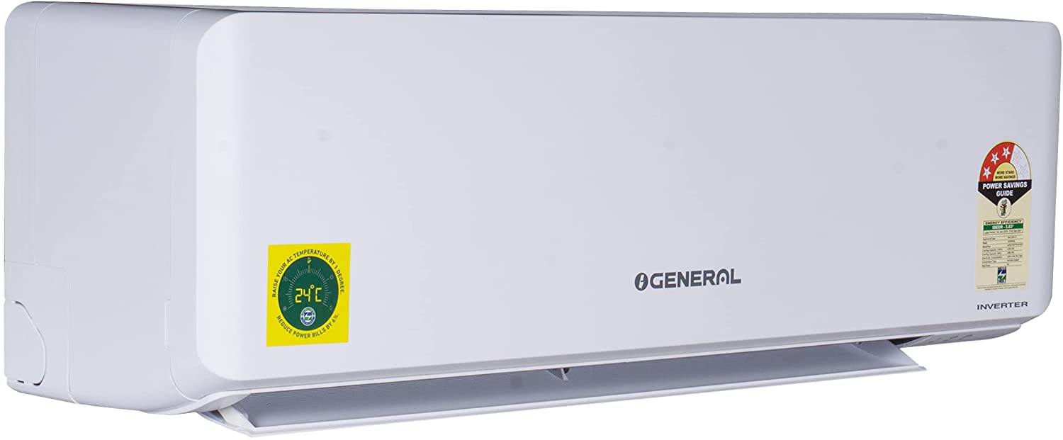 O-General 1.5 Ton 3 Star Inverter Split Air Conditioner (CPTA Technology) - White (ASGG18CPTB-B, Copper Condenser)