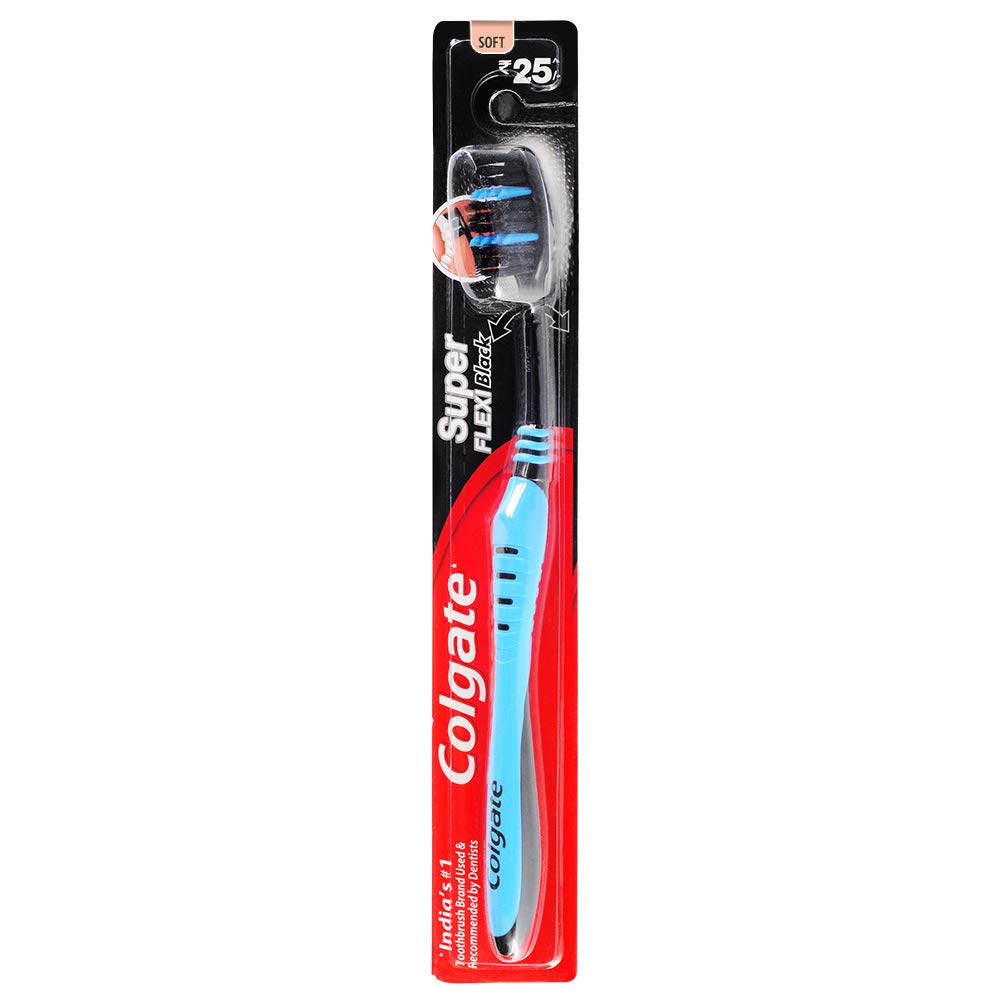 Colgate Super flexi Charcoal (Anti-Geram+Superior Clean) Toothbrush 1N pack